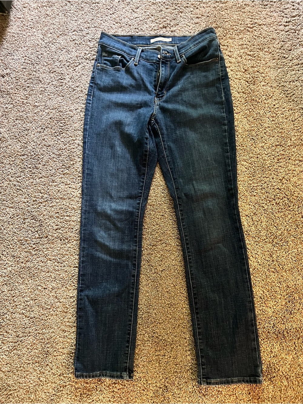 Women's Dark Blue Stretch Slim Jeans